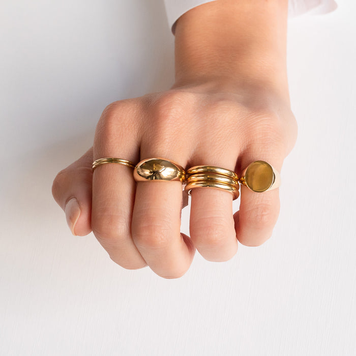 Argolla delgada en oro de 14K, foto 5
