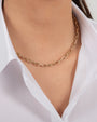 14K Gold Large Open Link Chain Necklace, photo 7