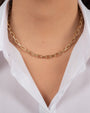 14K Gold Extra Large Open Link Chain Necklace, photo 3