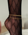 14K Gold Cuban Link Anklet, photo 4