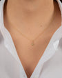 14K Gold Star with Tiny Diamond Pendant, photo 2