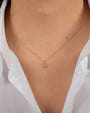 14K Gold Heart with Tiny Diamond Pendant, photo 2