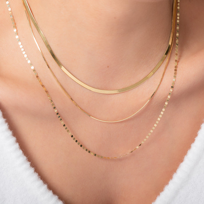 Collar de cadena espiga en oro de 14K, foto 6