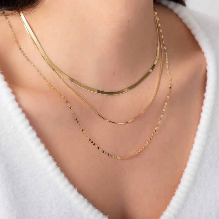 Collar de cadena espiga en oro de 14K, foto 11