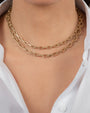 14K Gold Extra Large Open Link Chain Necklace, photo 5
