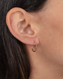 Aretes de aro de hilo pequeños en oro de 14K, foto 2
