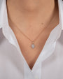 Collar de cadena de bolitas en oro de 14K, foto 2