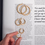 14K Gold Small Thick Hoop Earrings, photo 7