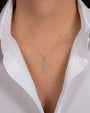 14K Gold Pave Diamond Mama Pendant, photo 2