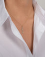 14K Gold Pave Diamond Mama Pendant, photo 3