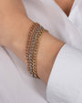 Pulsera de cadena barbada de eslabones grandes en oro de 14K, foto 5