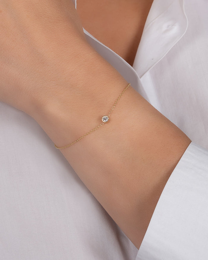 Large Bezel Diamond Bracelet, photo 2