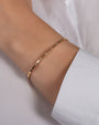 14K Gold Diamond Dot Bangle, photo 2