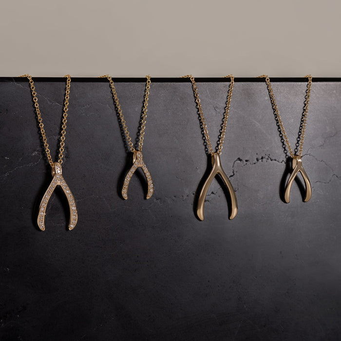 Dije de hueso de la suerte mini en oro de 14K, foto 4