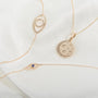 14K Gold Diamond Celestial Pendant, photo 3
