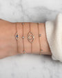 Pulsera de estaciones de diamantes en oro de 14K, foto 2