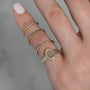 14K Gold Pave Diamond Eternity Band, photo 7