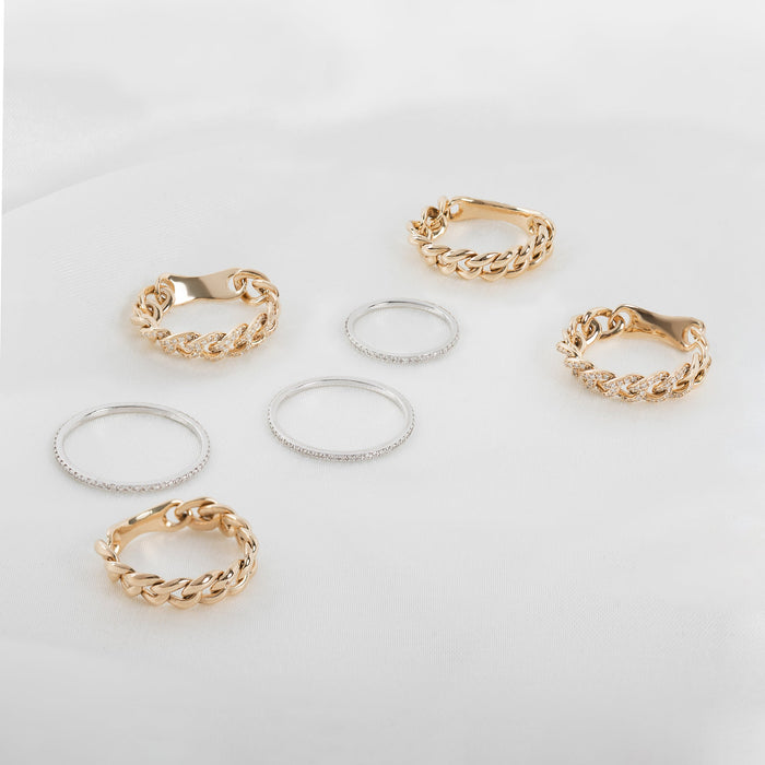 14K Gold Pave Diamond Eternity Band, photo 8