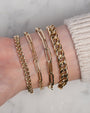 Pulsera de cadena barbada de eslabones grandes en oro de 14K, foto 11