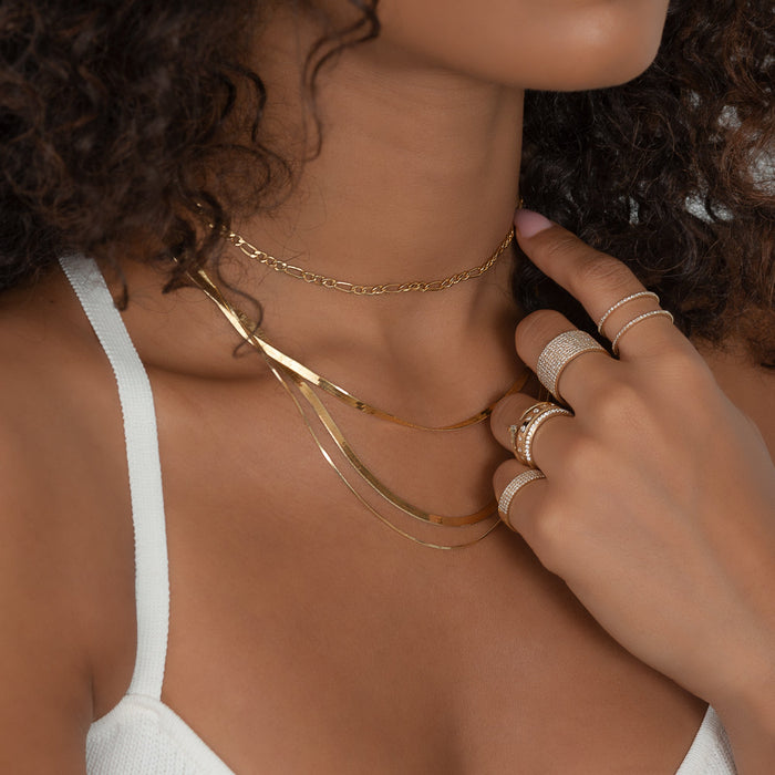 Collar de cadena espiga en oro de 14K, foto 5