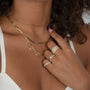 14K Gold Diamond Nail Cuff Ring, photo 5
