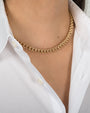 Collar de cadena Miami Cuban grande en oro de 14K, foto 3