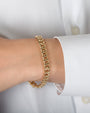 Pulsera Miami Cuban grande en oro de 14K, foto 5
