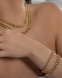 Pulsera Miami Cuban grande en oro de 14K, foto 6