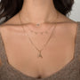 Collar de ojo turco con diamantes y zafiro en oro de 14K, foto 4