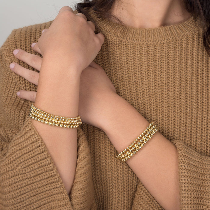 Conjunto de pulseras de cuentas de 3mm, 4mm y 5mm, foto 5