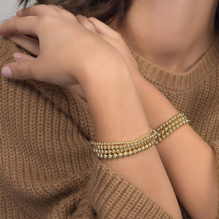 Conjunto de pulseras de cuentas de 3mm, 4mm y 5mm, foto 6
