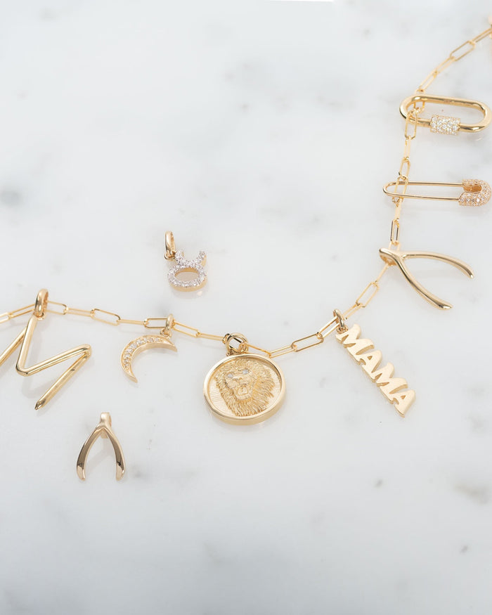 14K Gold Gemstone Carabiner Charm, photo 8