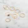 14K Gold Double Band Ring, photo 8