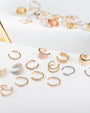 14K Gold Double Row Diamond Ear Cuff, photo 9