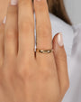 14K Gold Dome Band Ring, photo 3