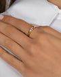14K Gold Dome Band Ring, photo 2