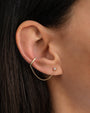 Diamond Stud and Chain Ear Cuff, photo 3