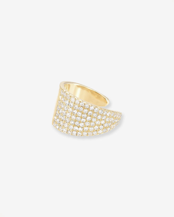 Ear cuff jumbo de diamantes en oro de 14K, foto 1