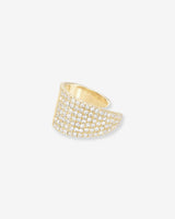 Ear cuff jumbo de diamantes en oro de 14K