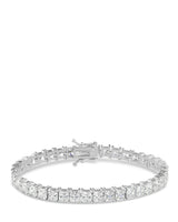 Princess-Cut Cubic Zirconia Tennis Bracelet in Sterling Silver