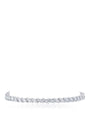 Pulsera tenis de zirconias cúbicas marquesa en latón bañado en rodio, foto 1