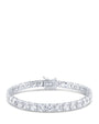 Pulsera tenis con zirconias cúbicas redondas en plata de ley, foto 1