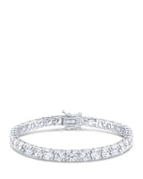 Round Cubic Zirconia Tennis Bracelet in Sterling Silver