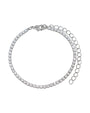 Round Cubic Zirconia Delicate Tennis Bracelet in Plated Brass, photo 1