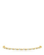 Baguette and Round Cubic Zirconia Tennis Bracelet in Plated Brass, photo 1