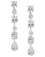 Multi-Shape Cubic Zirconia Drop Earrings in Sterling Silver, photo 1