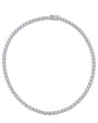 Collar tenis de zirconias cúbicas redondas en plata de ley, foto 1