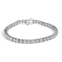 Pulsera tenis certificada IGI con diamantes cultivados en laboratorio de 11 ct. p.t. en oro blanco de 14K, foto 1