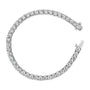 Pulsera tenis certificada IGI con diamantes cultivados en laboratorio de 11 ct. p.t. en oro blanco de 14K, foto 7