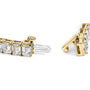 Pulsera tenis certificada IGI con diamantes cultivados en laboratorio de 18 1/2 ct. p.t. en oro amarillo de 14K, foto 2